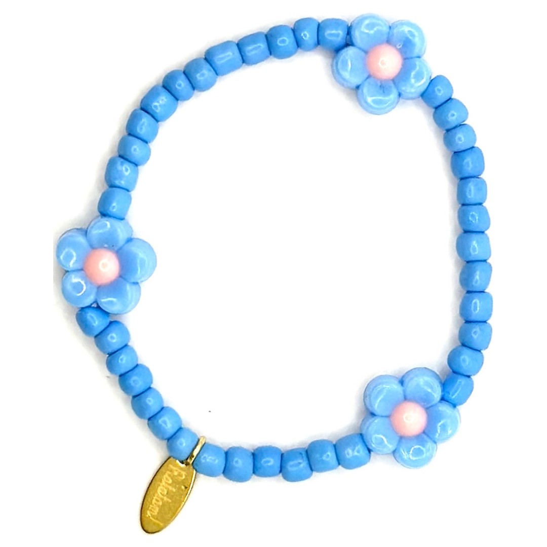 ratatam armband met bloem paars | BR-FLO02 | 