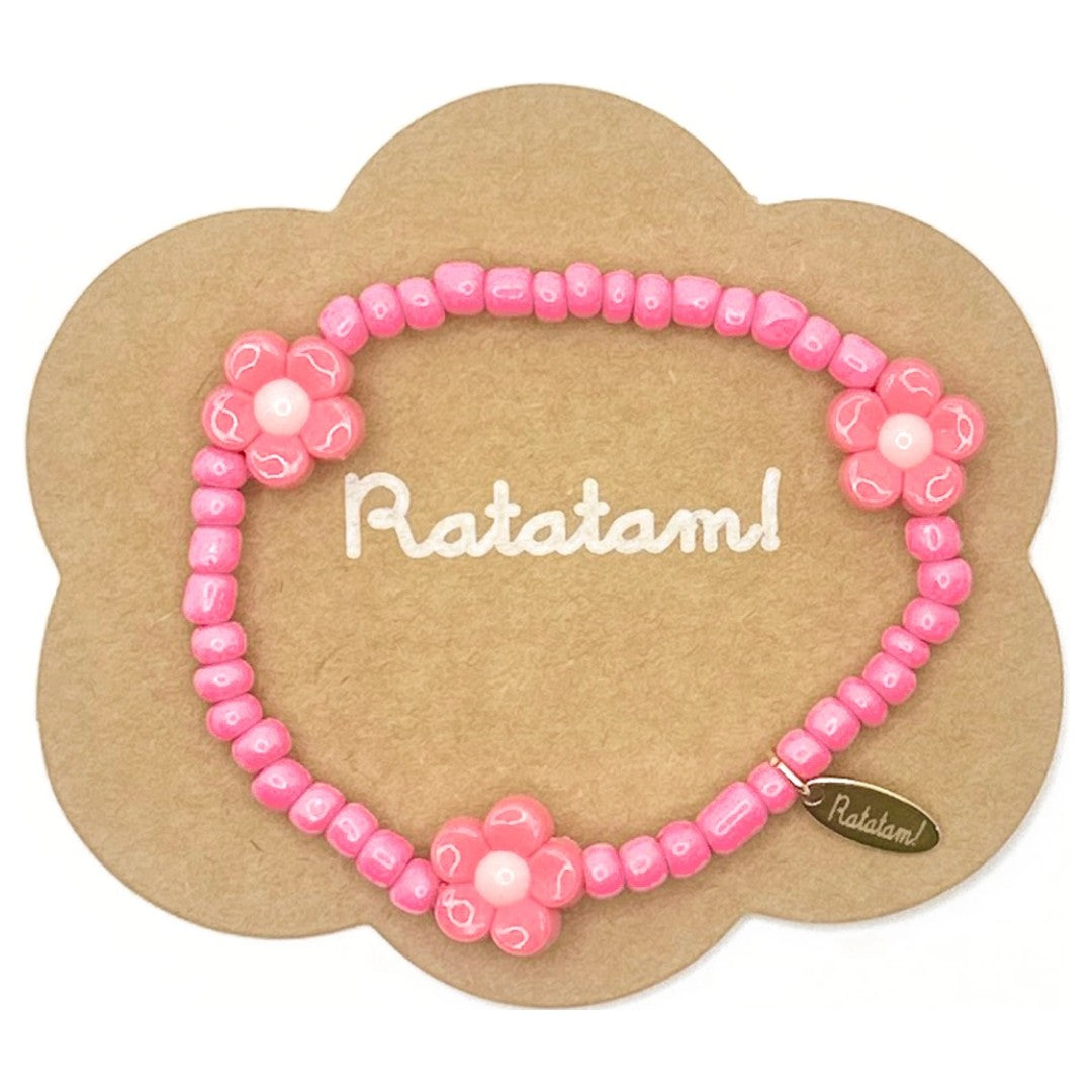 ratatam armband met bloem paars | BR-FLO05 | 2