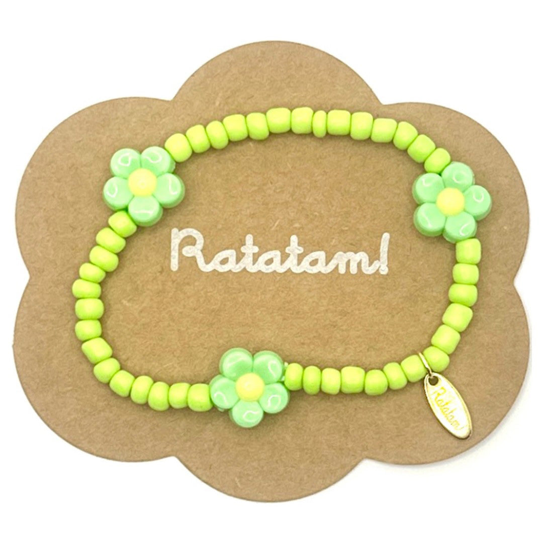 ratatam armband met bloem paars | BR-FLO03 | 2
