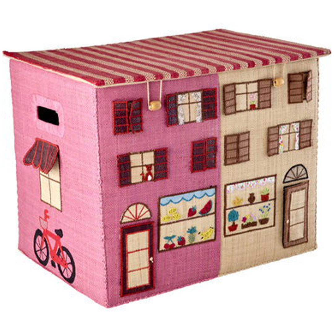 rice opbergmand raffia - paris - large | BSBOX-LPARIS | 