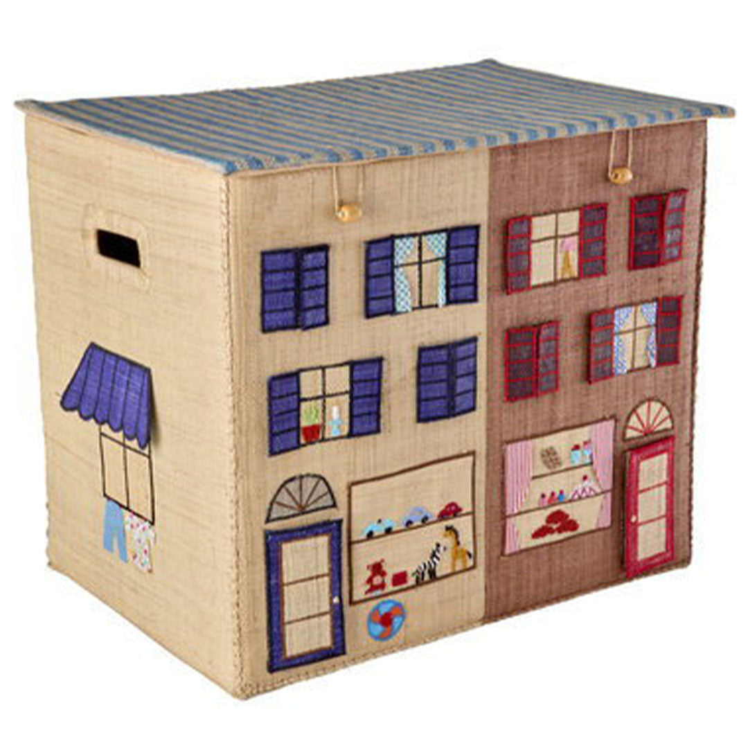 rice opbergmand raffia - paris - XL | BSBOX-XLPARIS | 