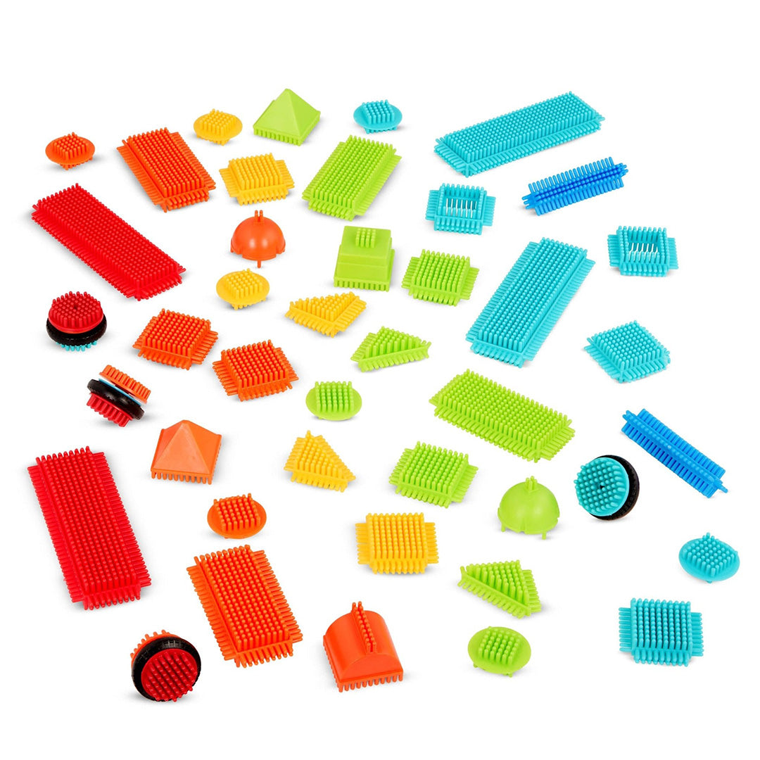 battat building set bristle blocks - 50 pieces