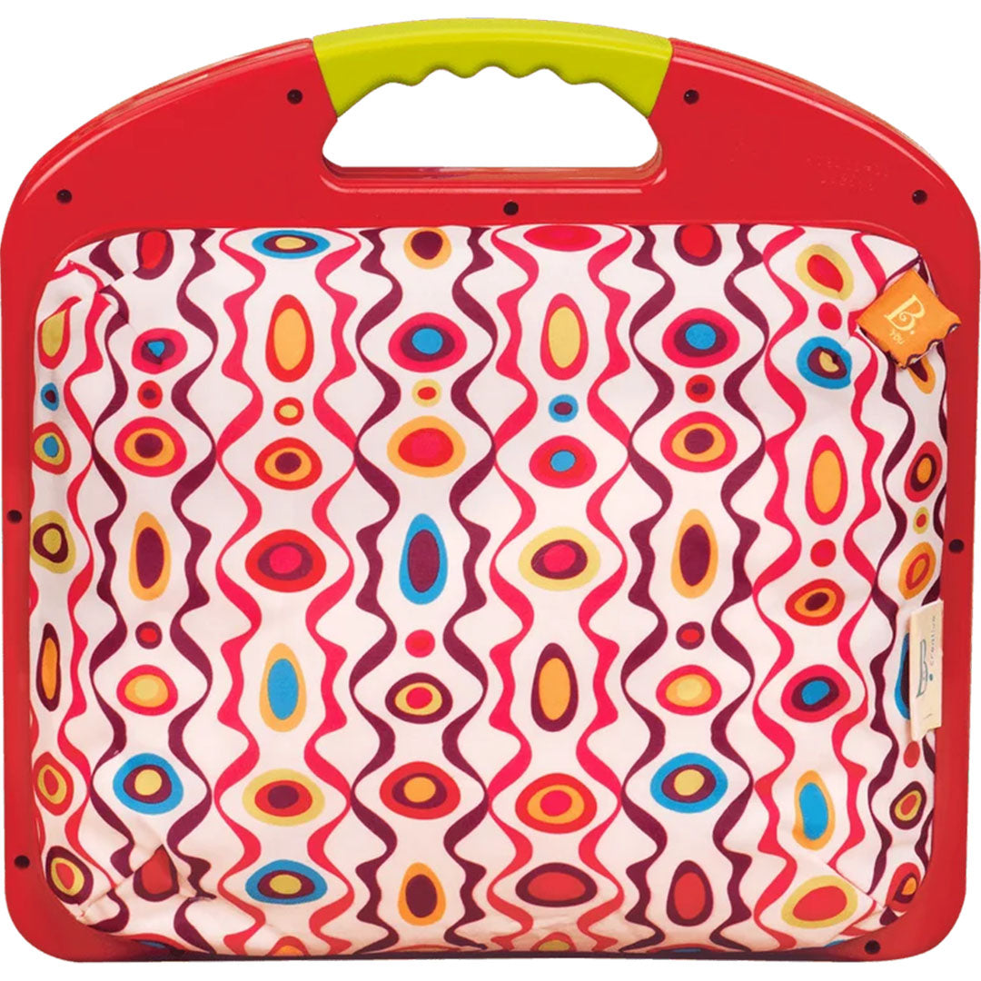 b toys magnetisch tekenbord met dierenstempels - rood