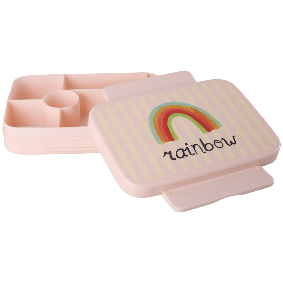 rice bento broodtrommel abc rainbow - pink | BXLUN-ABCI | 