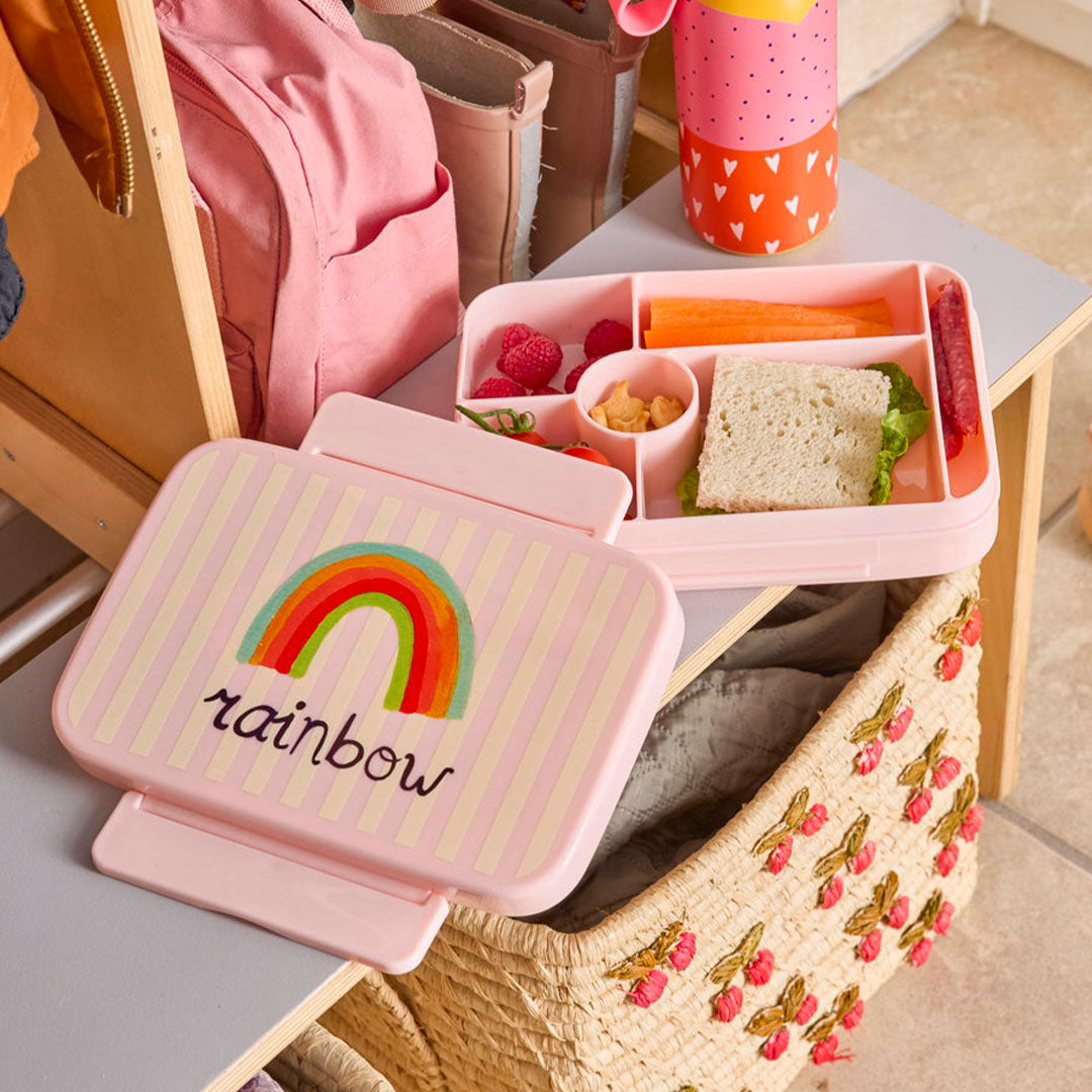 rice bento broodtrommel abc rainbow - pink | BXLUN-ABCI | 2