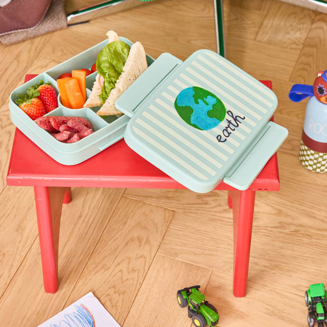 rice bento broodtrommel abc earth - blue | BXLUN-ABC | 2