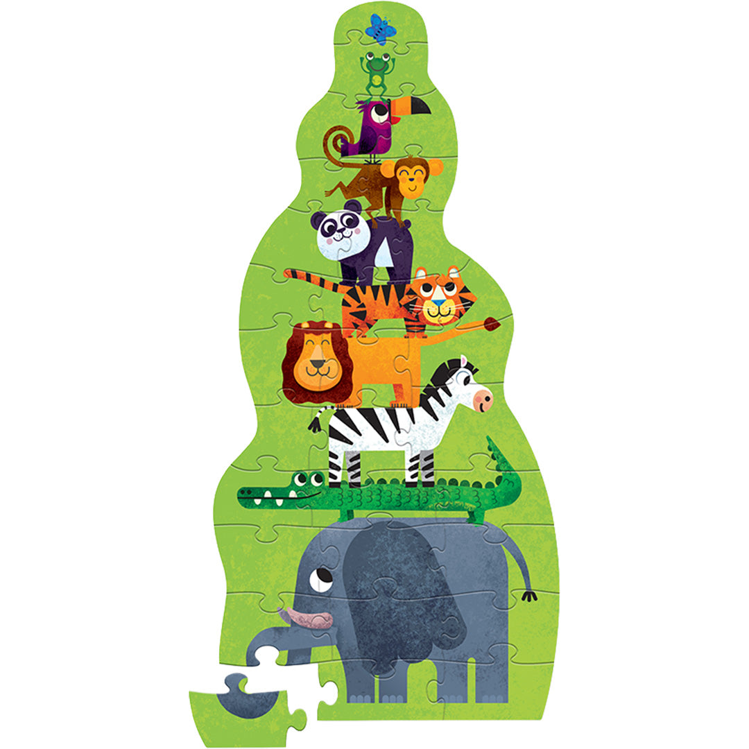 crocodile creek puzzel super duper tall -  jungle - 30st | CC40104 | 