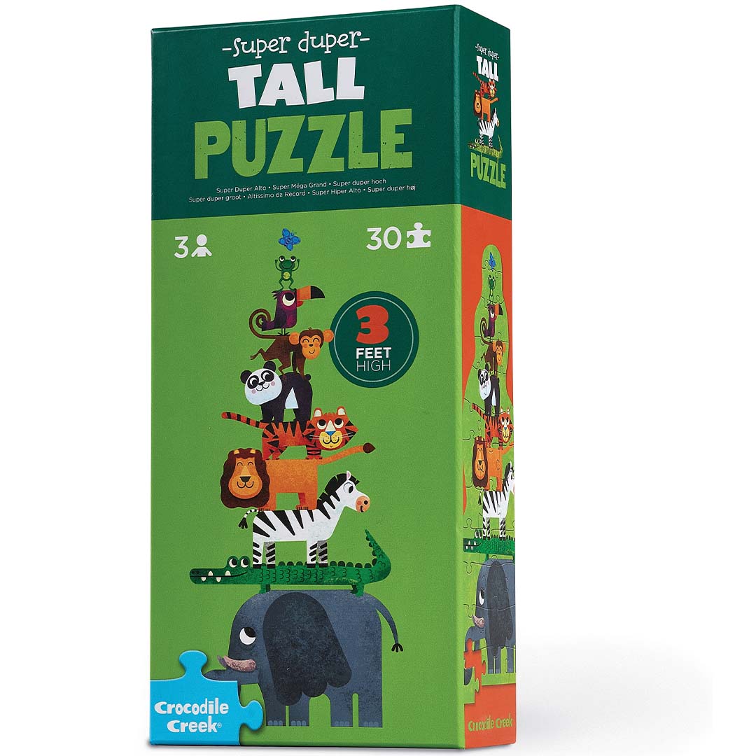 crocodile creek puzzel super duper tall -  jungle - 30st | CC40104 | 2