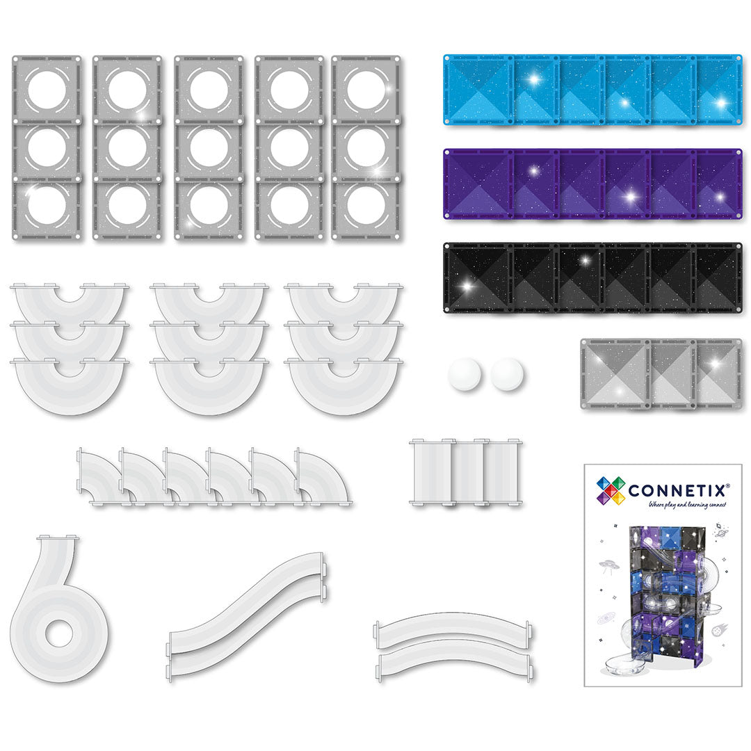 connetix magnetische tegels knikkerbaan galaxy - 61st | CT-BA-G0061-GL | 4