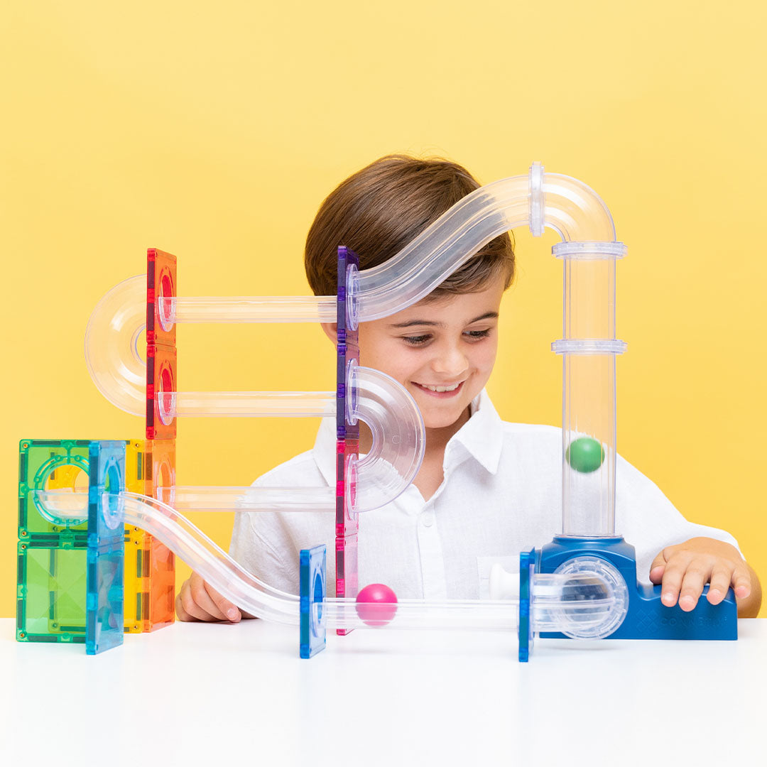 connetix magnetische tegels knikkerbaan lanceerset - 47st | CT-BA-00047-LA | 3