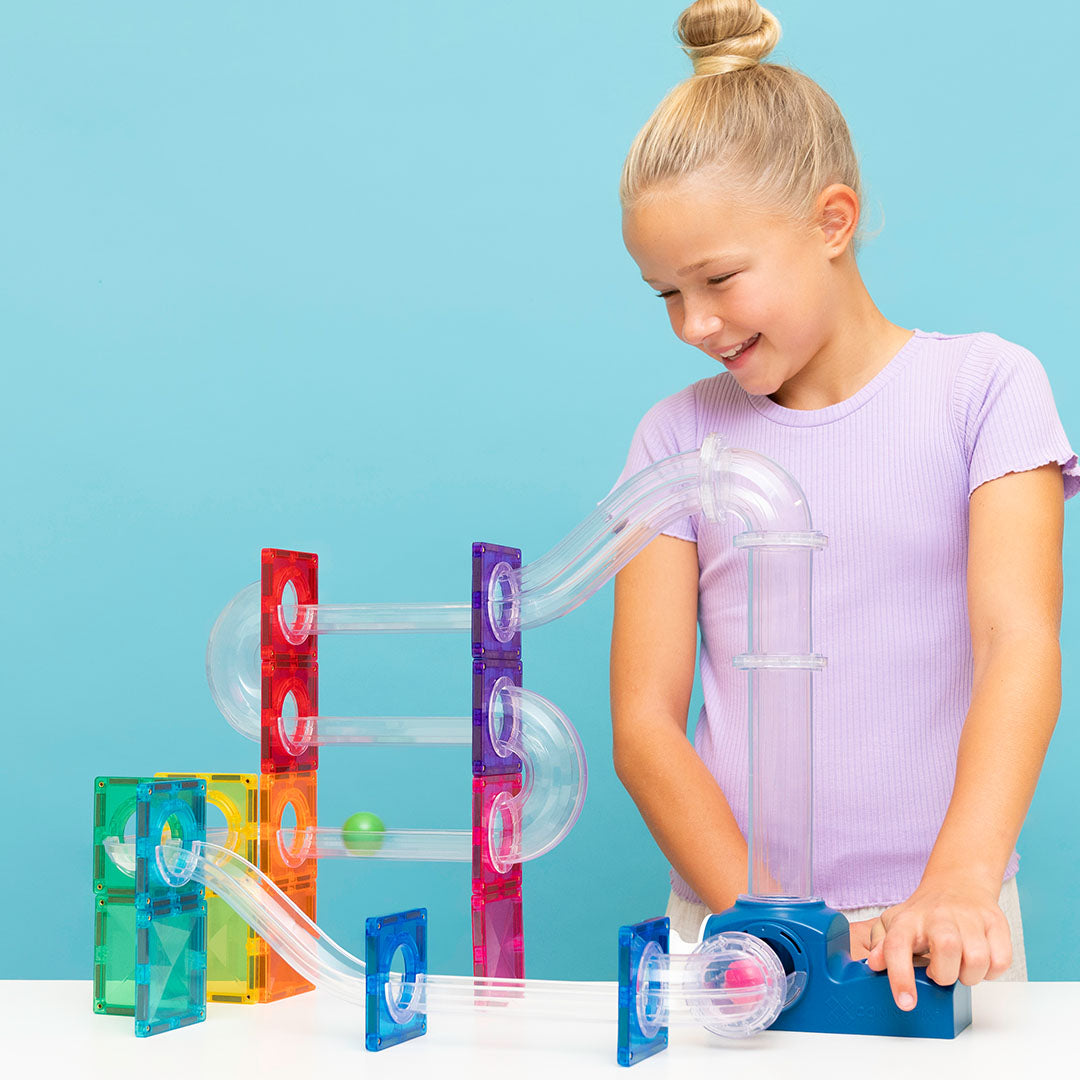 connetix magnetische tegels knikkerbaan lanceerset - 47st | CT-BA-00047-LA | 6