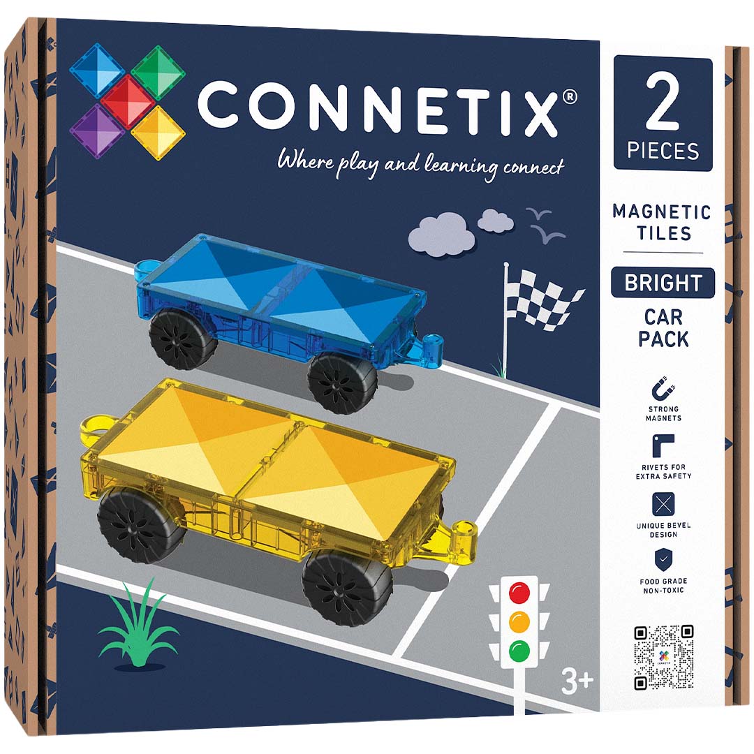 connetix uitbreidingsset bright car - 2st