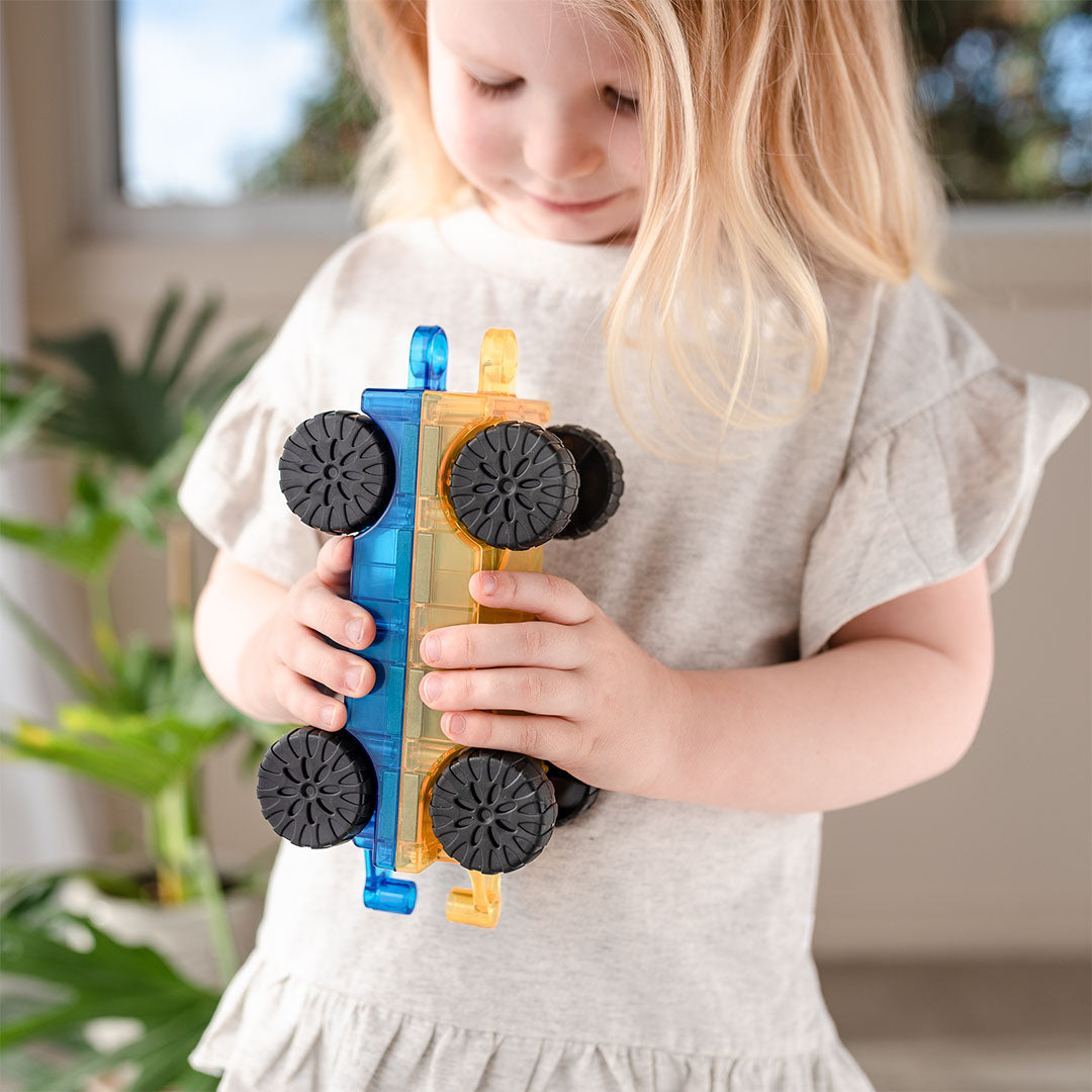 connetix uitbreidingsset bright car - 2st