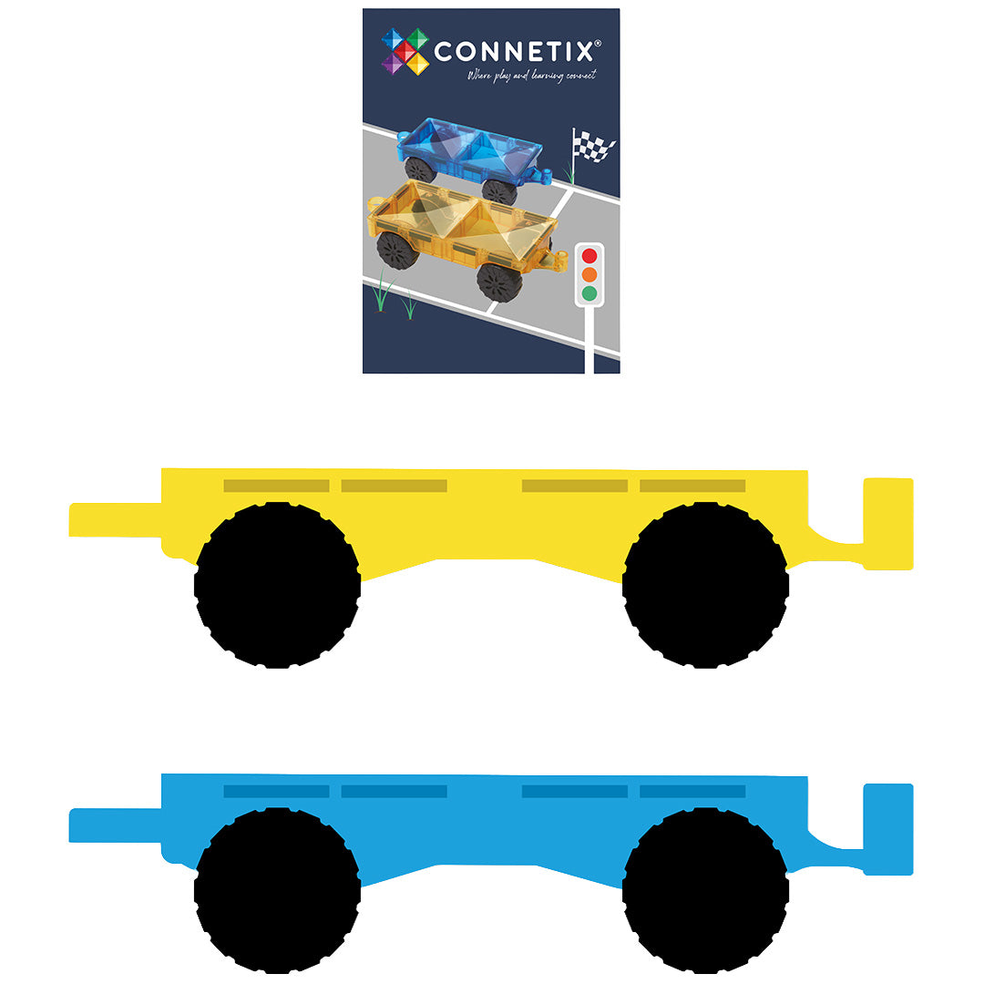 connetix uitbreidingsset bright car - 2st