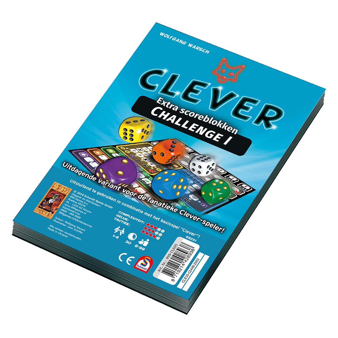 999 games scoreblokken clever challenge | 999-CLE05 | 0