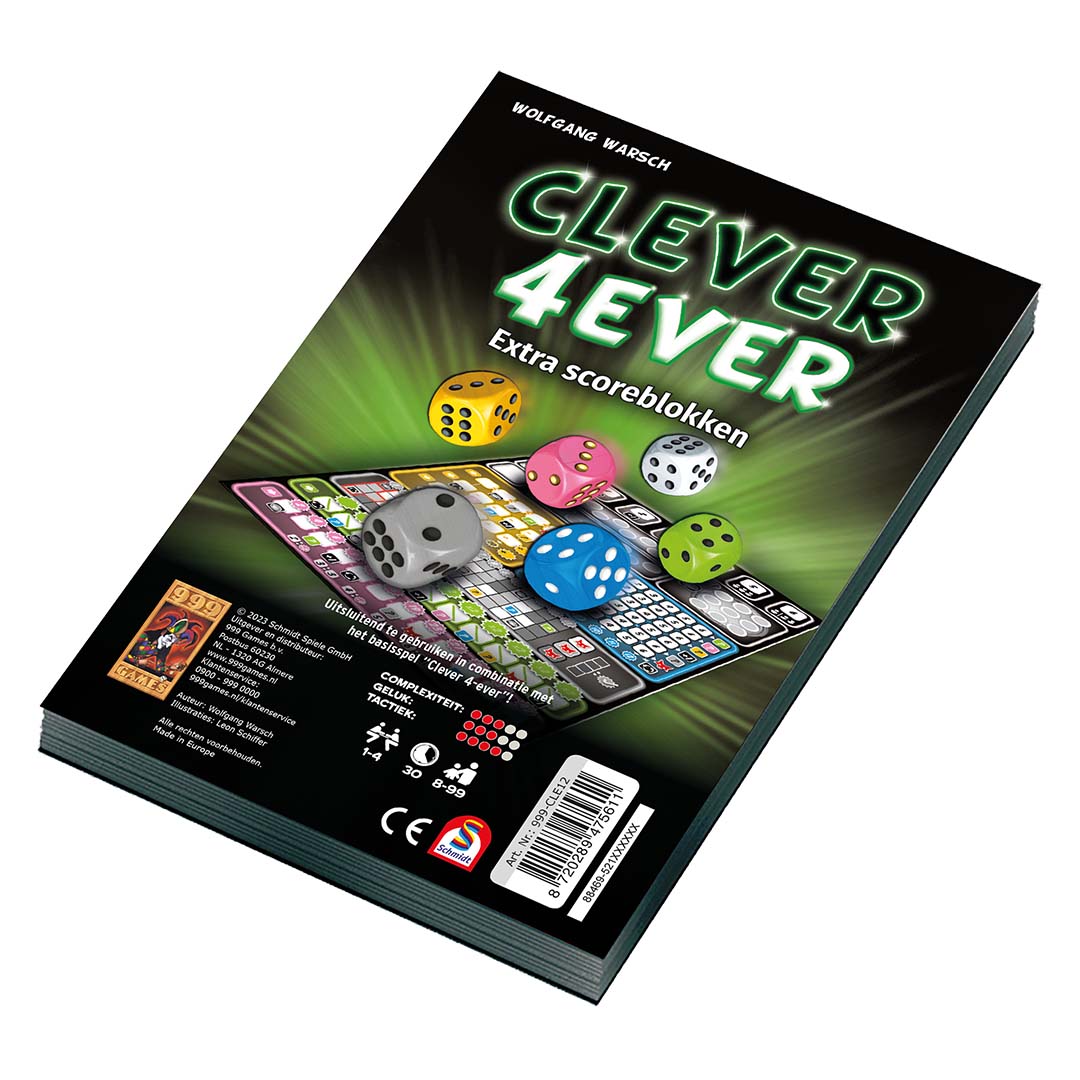 999 games clever 4ever scoreblokken | 999-CLE12 | 0