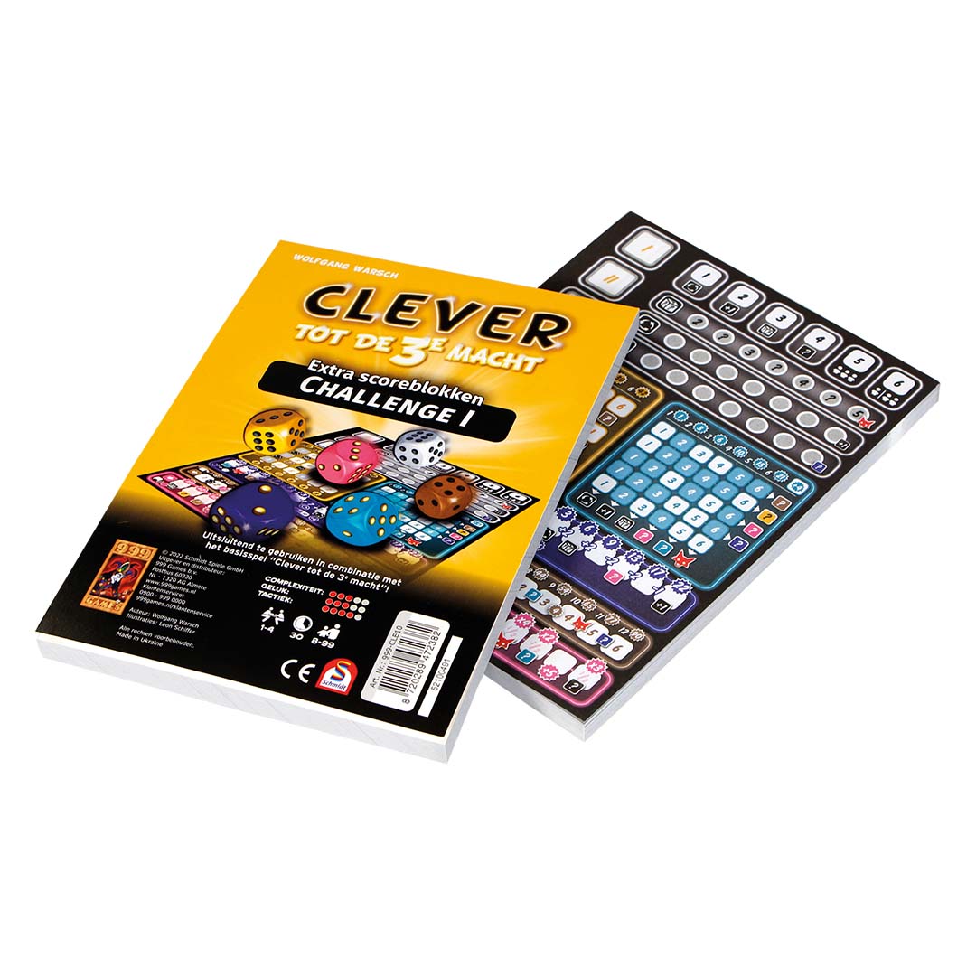 999 games scoreblokken clever tot de 3e macht challenge | 999-CLE10 | 1