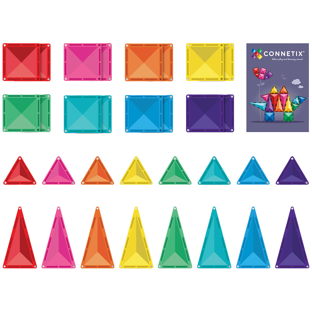 connetix magnetische tegels - bright discovery - 32st |  CT-B-00032-DP | 4