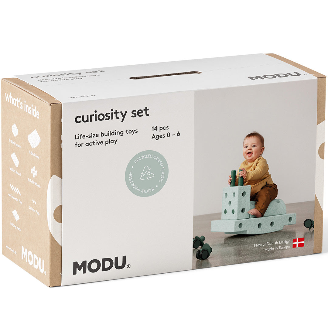 modu bouwset curiosity - ocean mint - 14st | M-SET-CUR-OM-FG | 