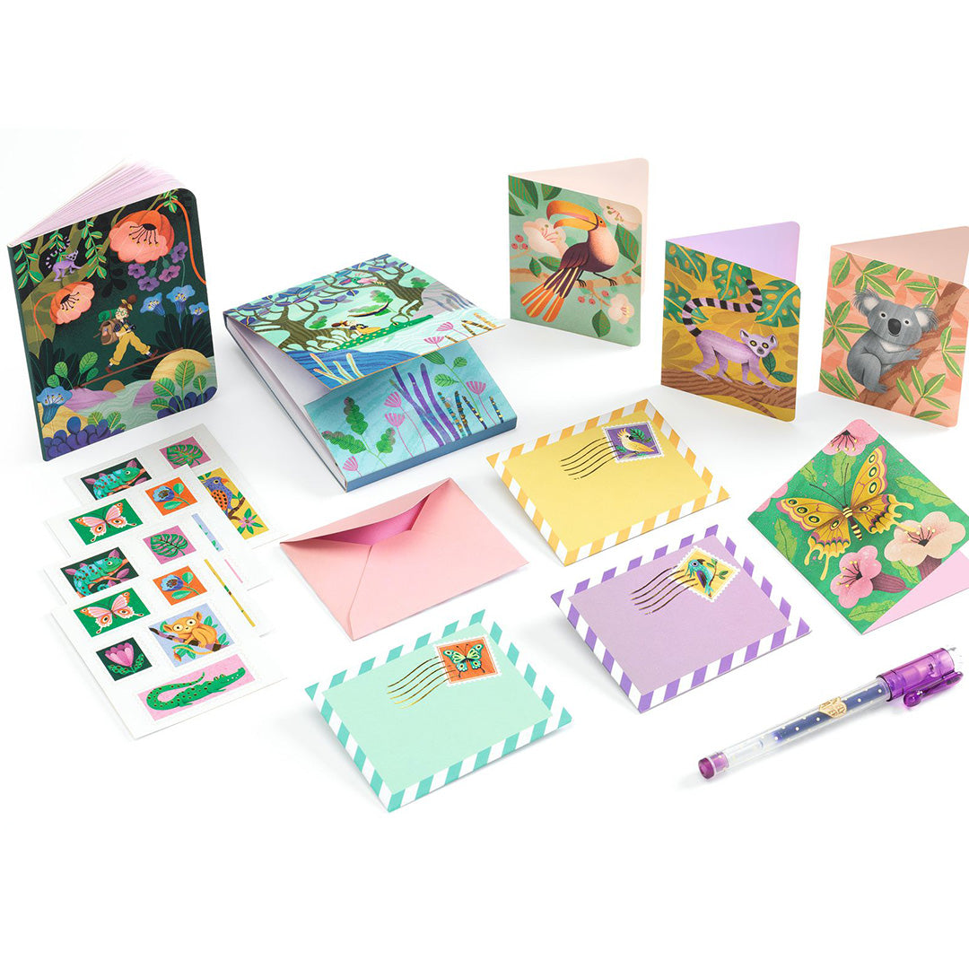 djeco stationary koffer marie - tropical garden | 3