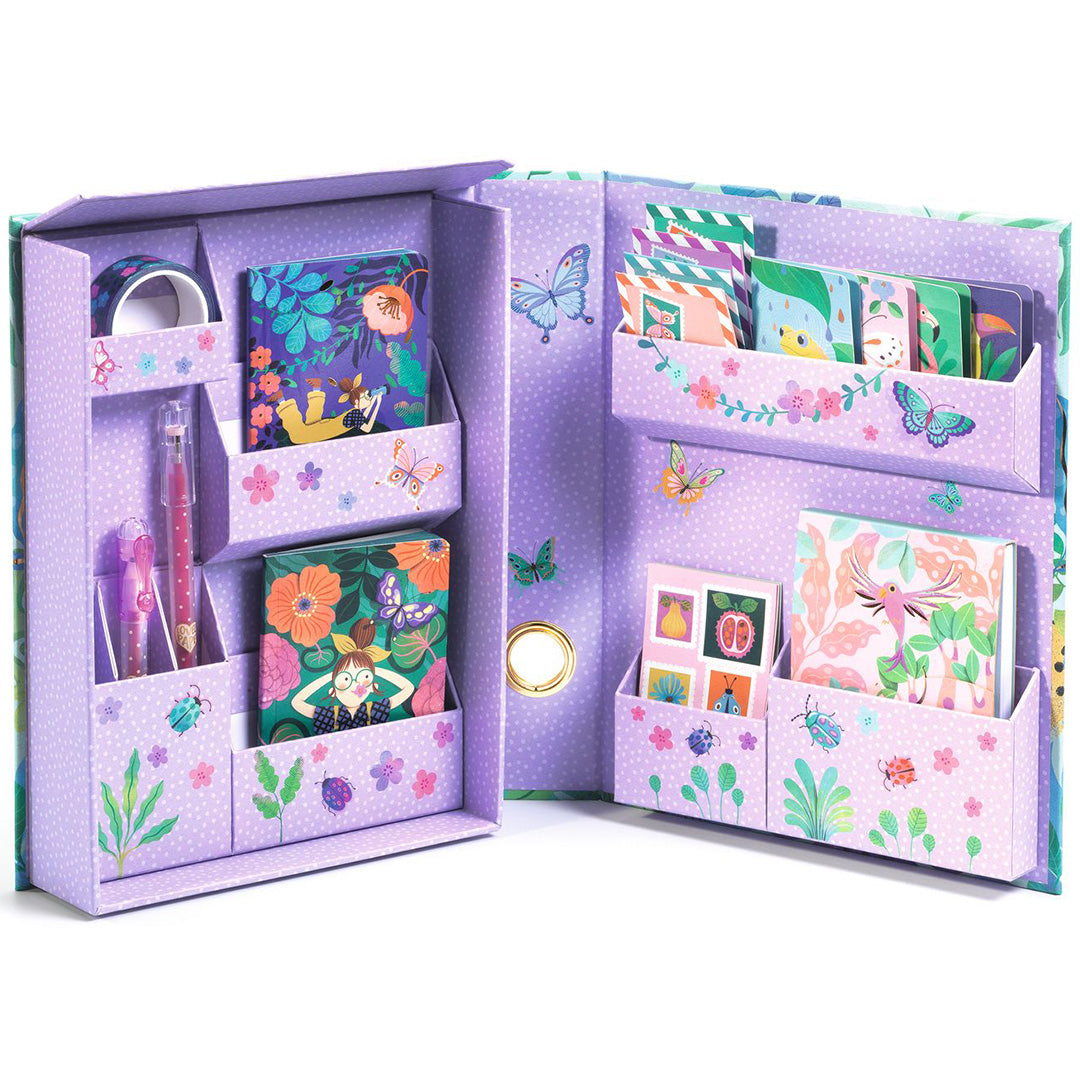 djeco stationary box marie - tropical garden | 1