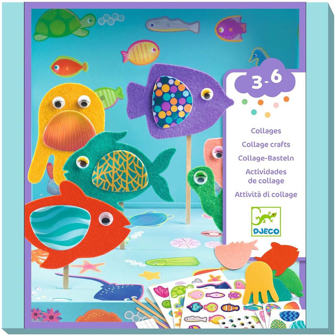 djeco knutselset collage - aquarium | DJ00053 | 1