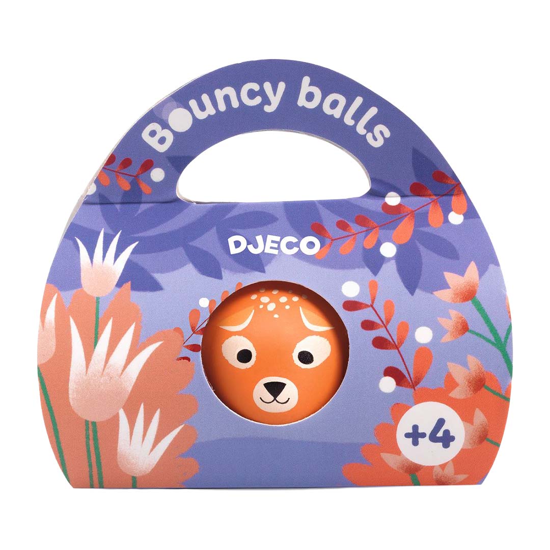 djeco stuiterbal wilde dieren - assorti | DJ00145 | 2