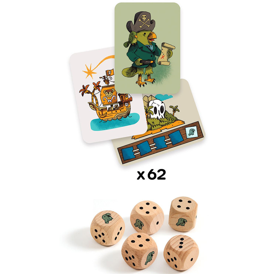 DJ00830 | djeco dobbelspel pirate 'n' dice | 4