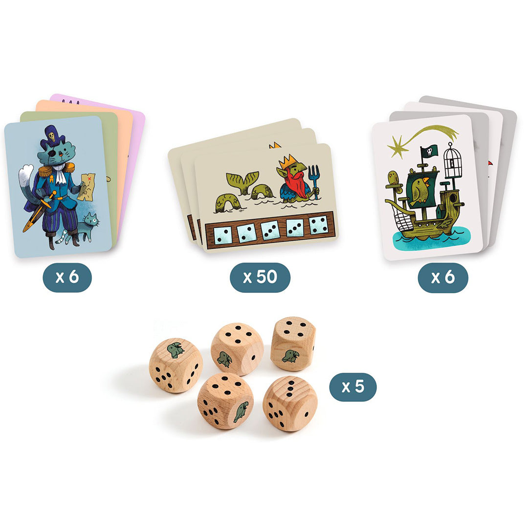 DJ00830 | djeco dobbelspel pirate 'n' dice | 3