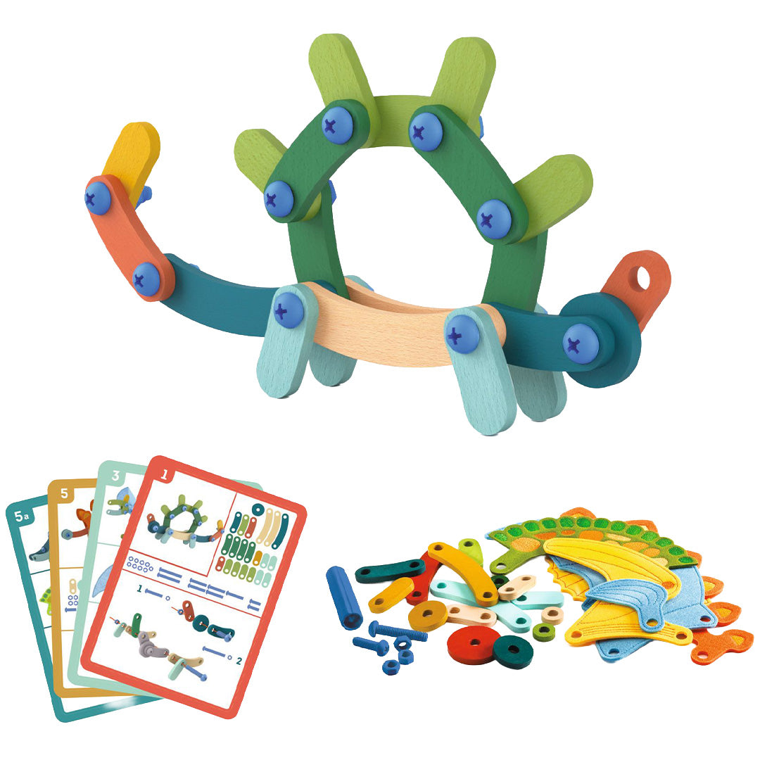 djeco bouwset buildo - dinosaurus | DJ00904 | 2
