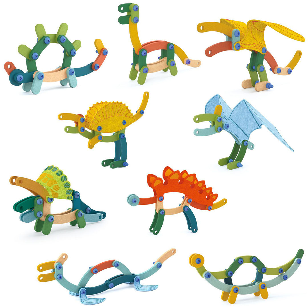 djeco bouwset buildo - dinosaurus | DJ00904 | 3