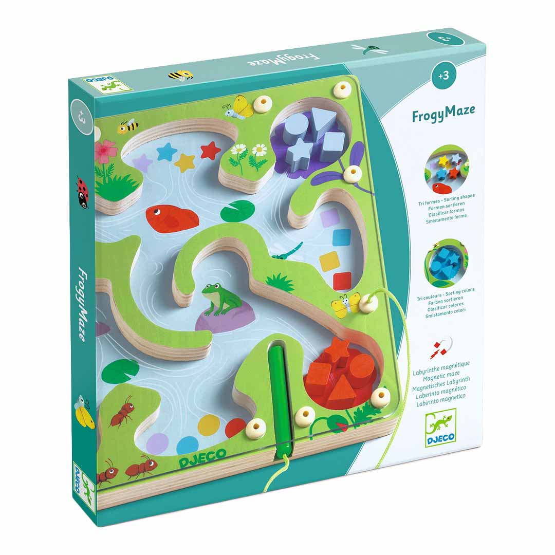 djeco magnetisch vormenspel frogymaze | DJ01614 | 2