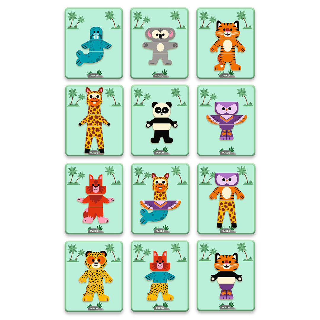 djeco magneetset inzebox mix 'n' match - 24st | ilovespeelgoed