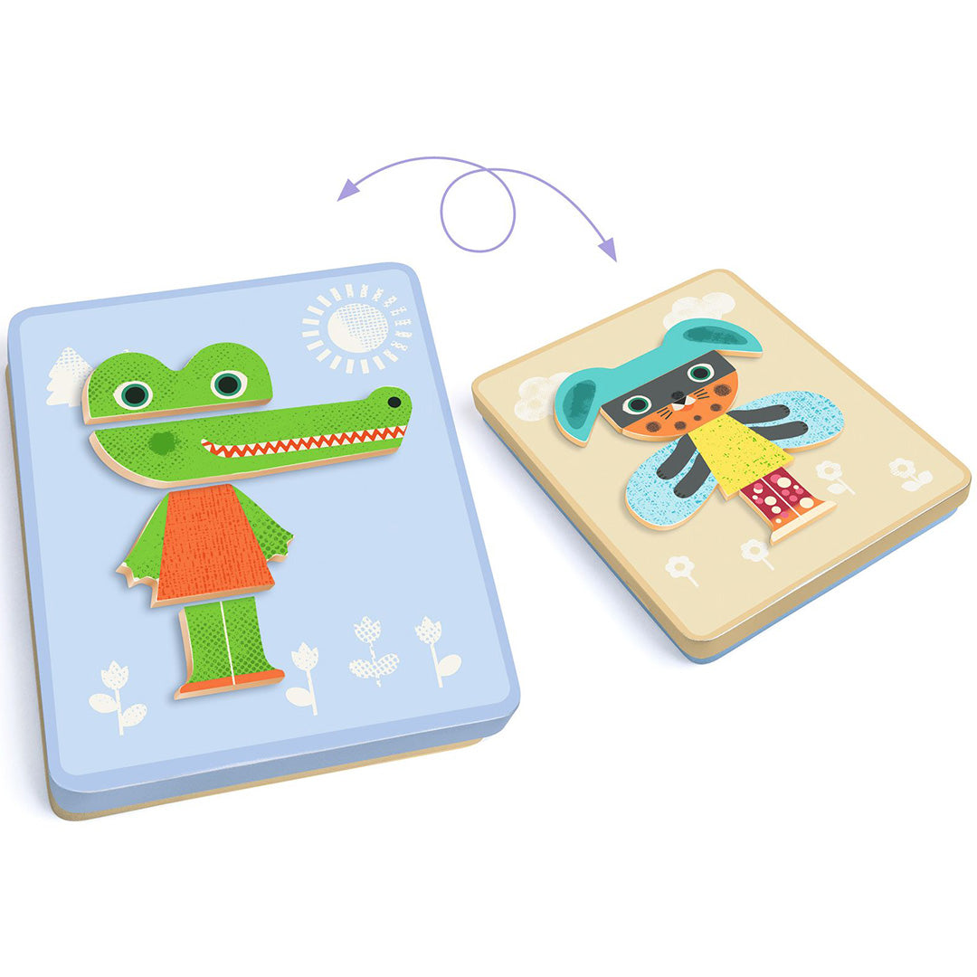 DJ03071 | djeco magneetset inzebox animals - 29st | 4