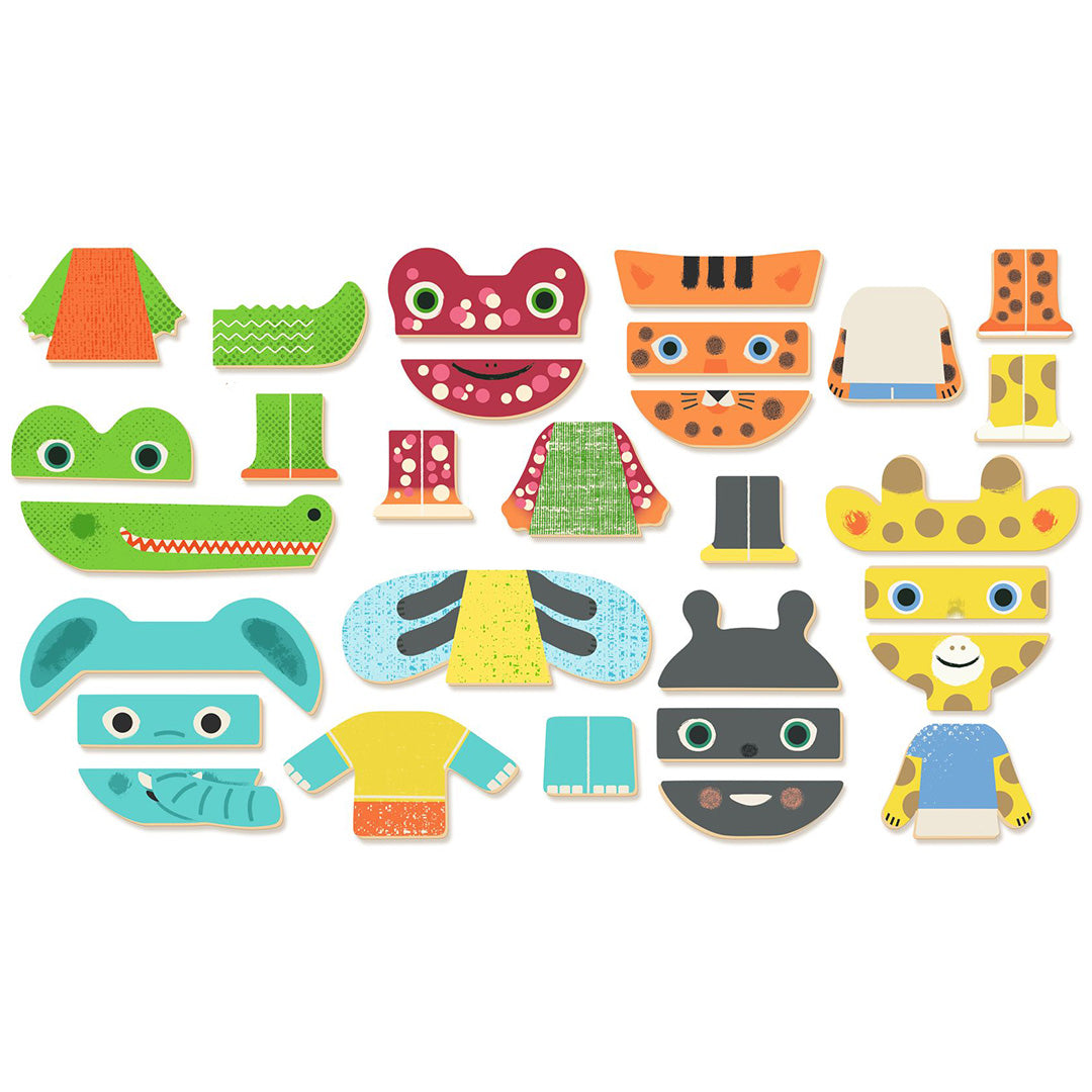 DJ03071 | djeco magneetset inzebox animals - 29st | 6