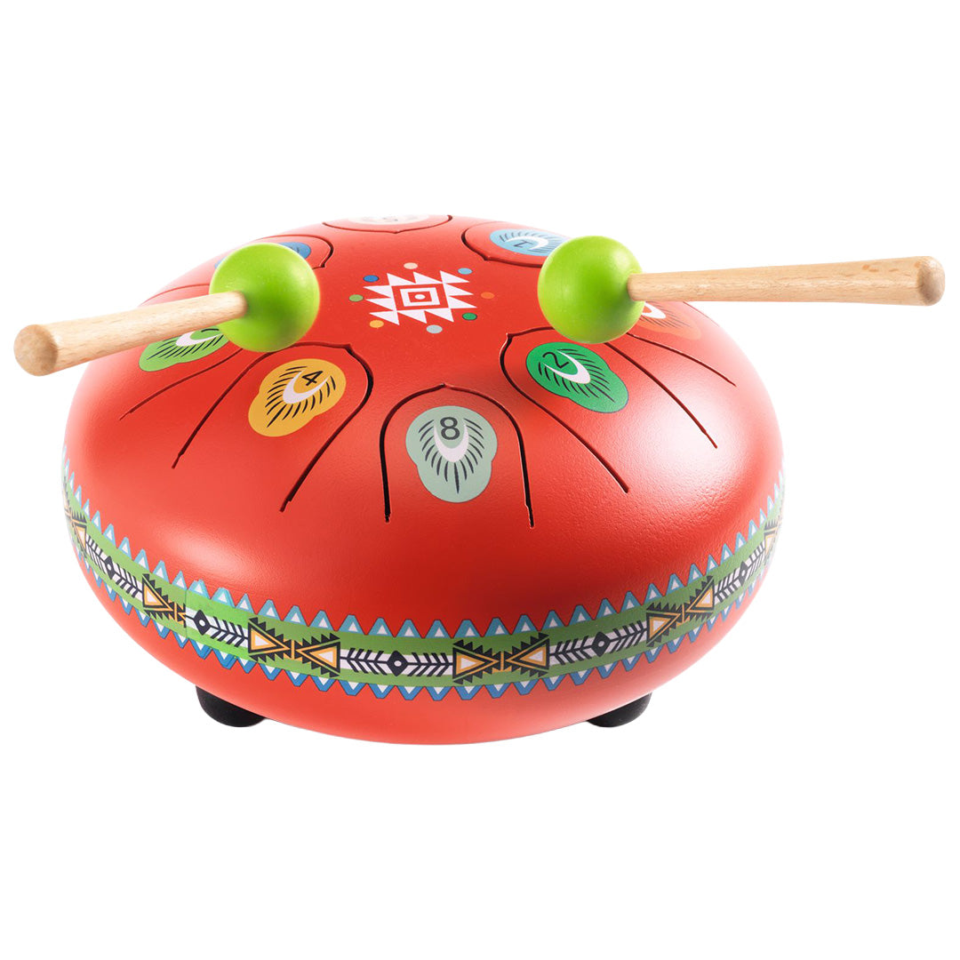 djeco tongtrommel animambo - rood | DJ06039 | 3