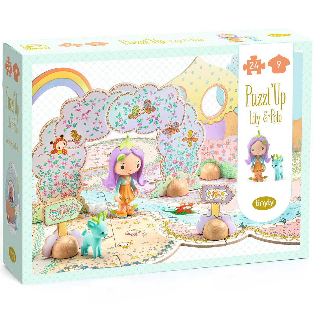 djeco tinyly vloerpuzzel puzzl'up lily - 33-delig | 1