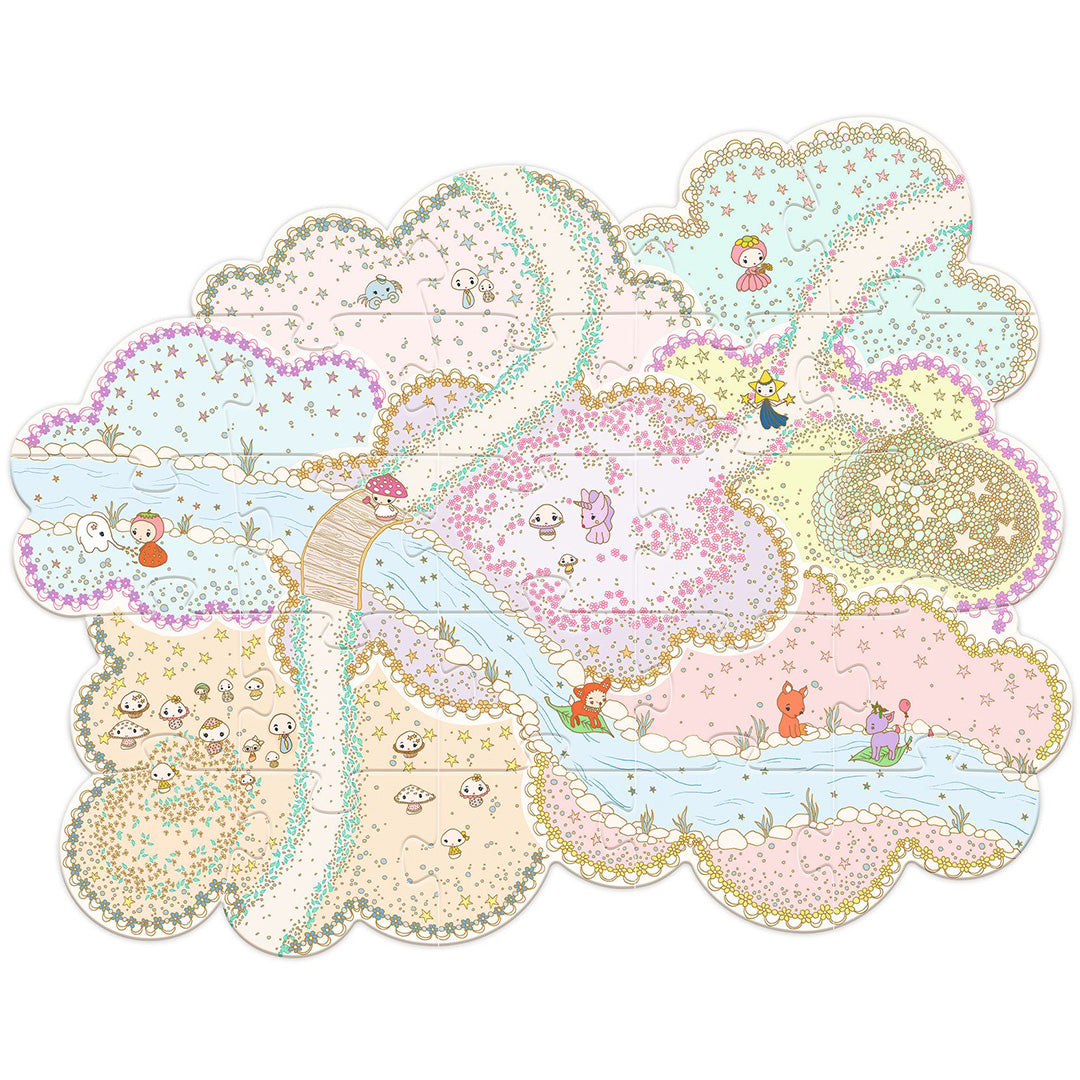djeco tinyly vloerpuzzel puzzl'up lily - 33-delig | 2