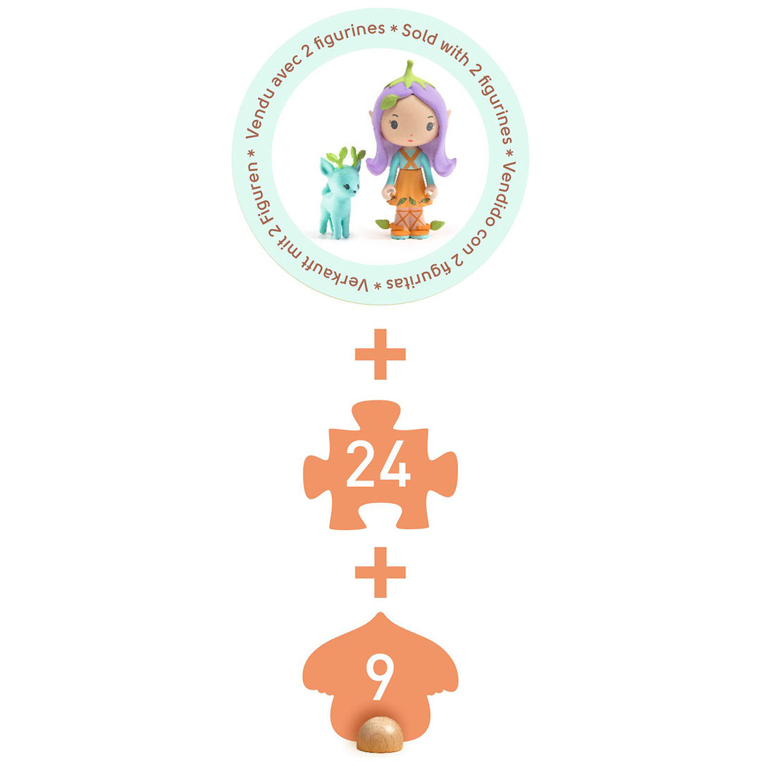 djeco tinyly vloerpuzzel puzzl'up lily - 33-delig | 6