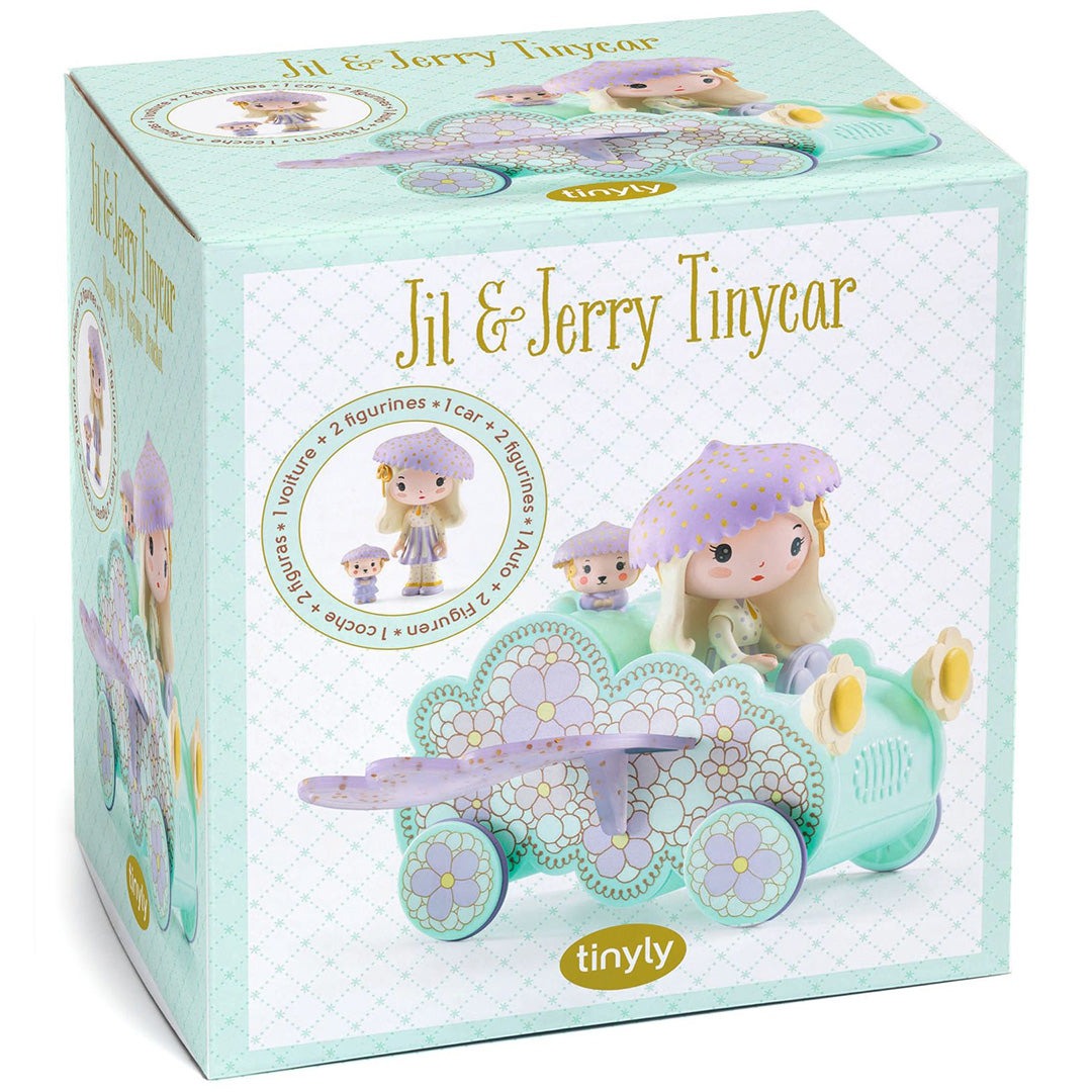 djeco tinyly speelfiguur - jil & jerry tinycar | 3