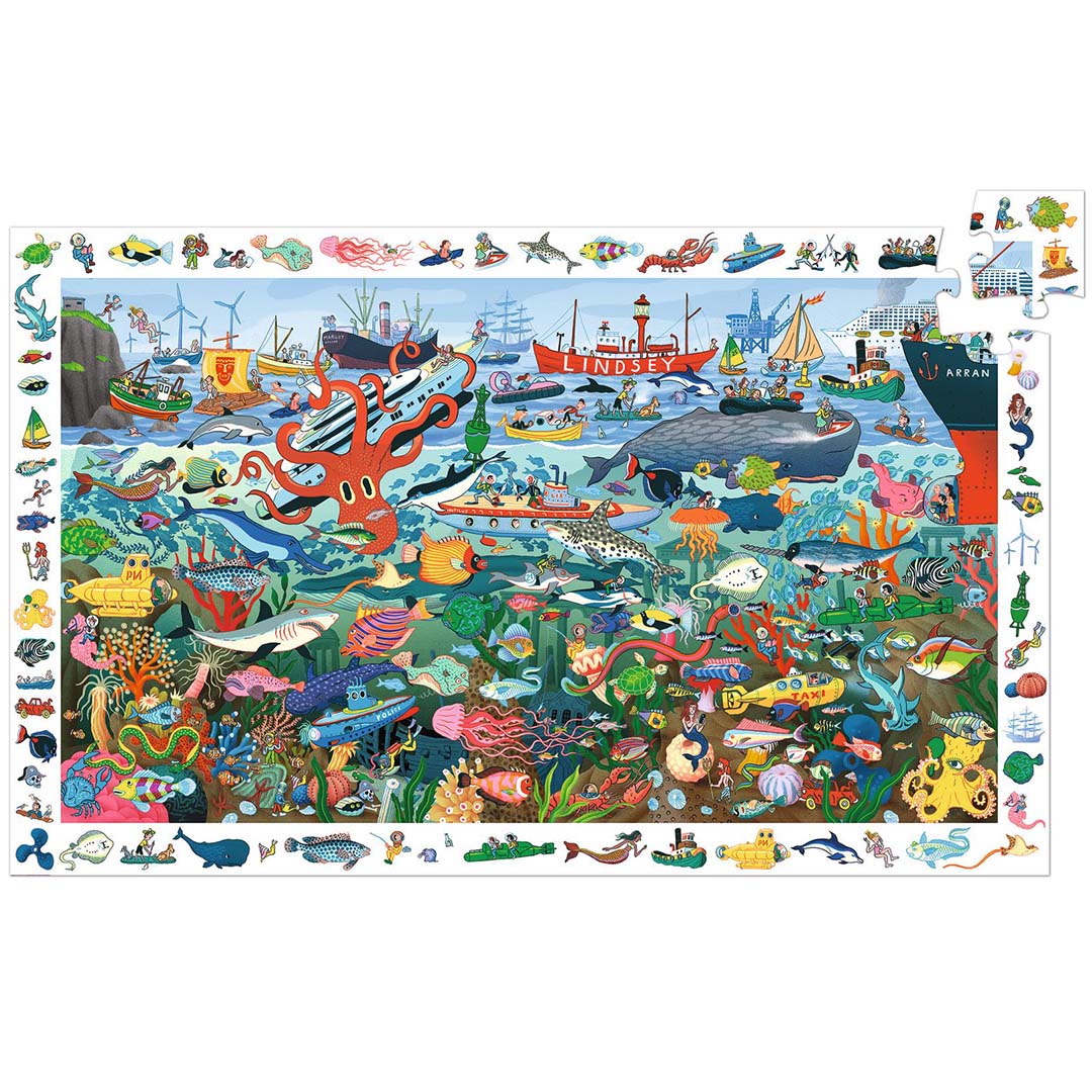 djeco observatiepuzzel geheimen van de zee - 200st | DJ07460 | 1