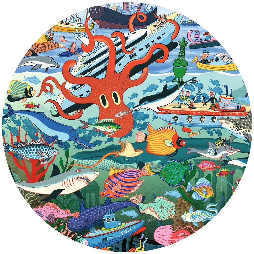 djeco observatiepuzzel geheimen van de zee - 200st | DJ07460 | 3
