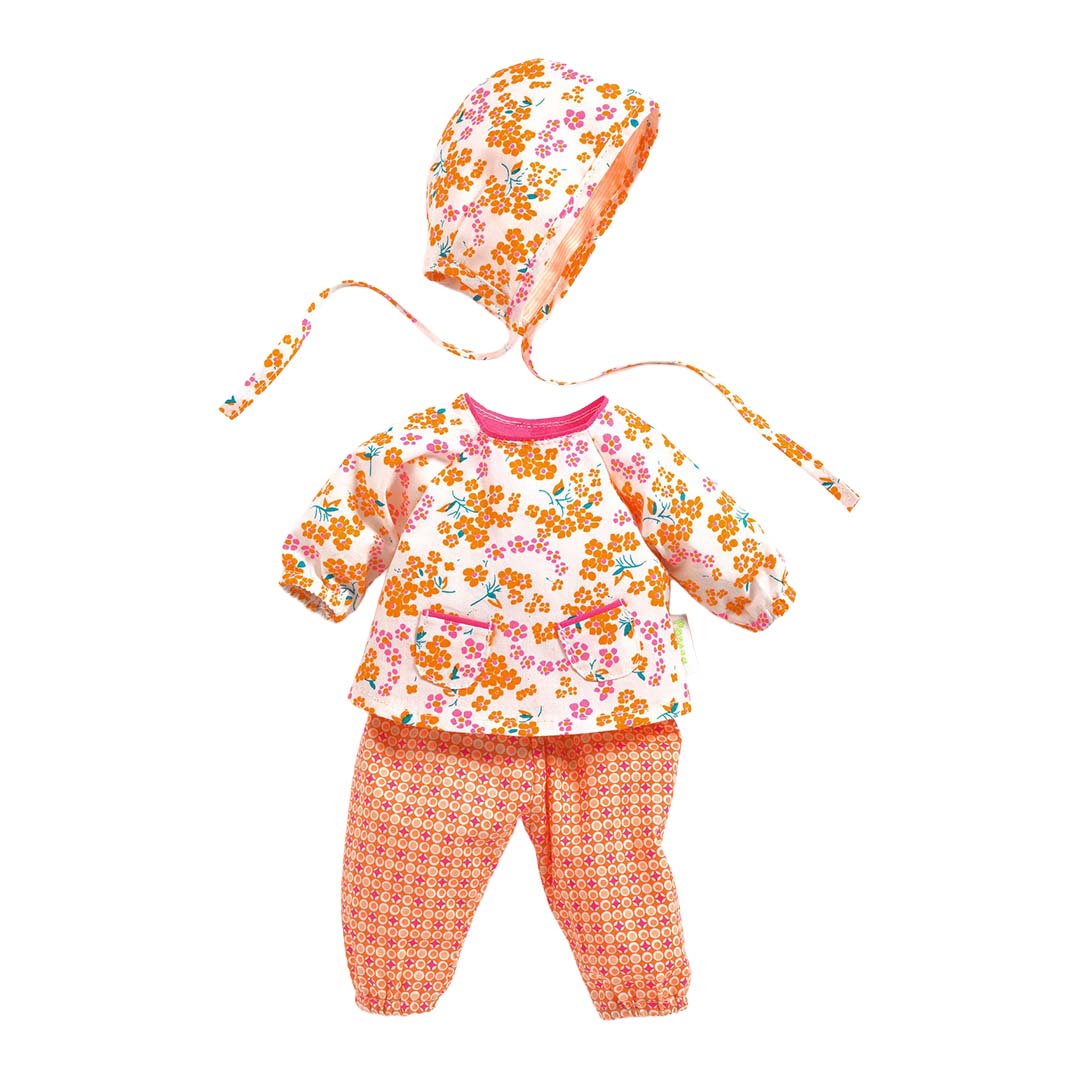 djeco poppenkledingset pomea - petit pan hanako - 32 cm
