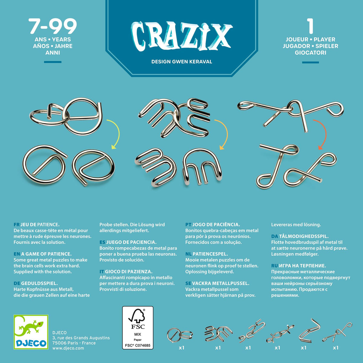 djeco puzzelspel crazix | DJ08463 | 3