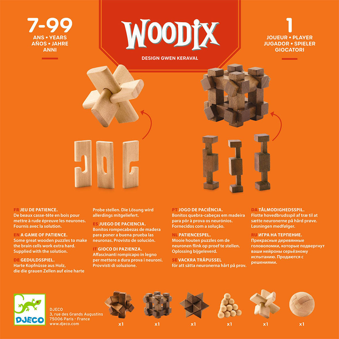 djeco puzzelspel woodix | DJ08464 | 3