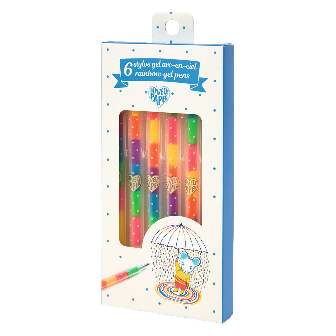 djeco gelpennen regenboog - 6st