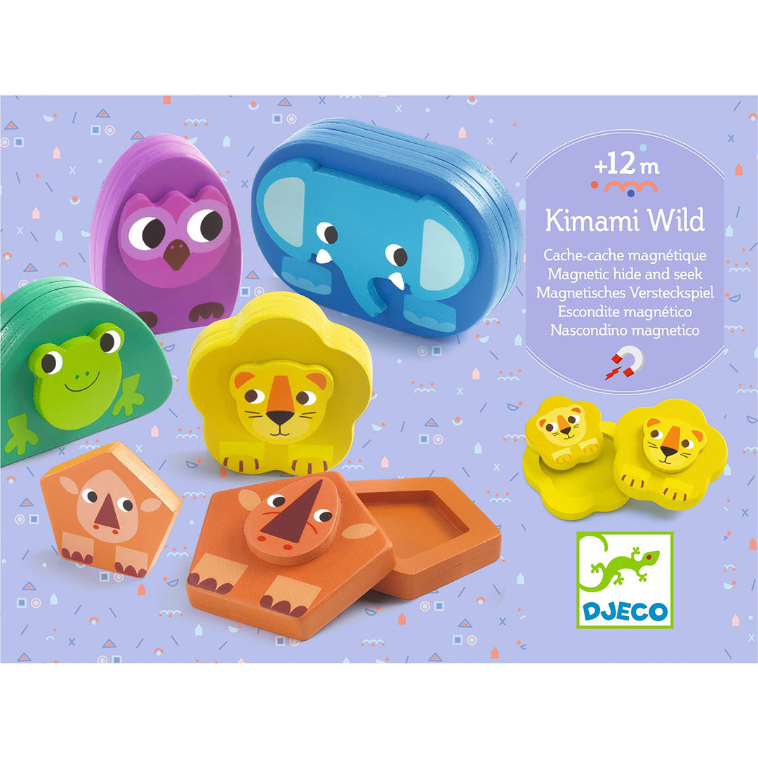 djeco magnetisch verstoppertje spel - kimami wild