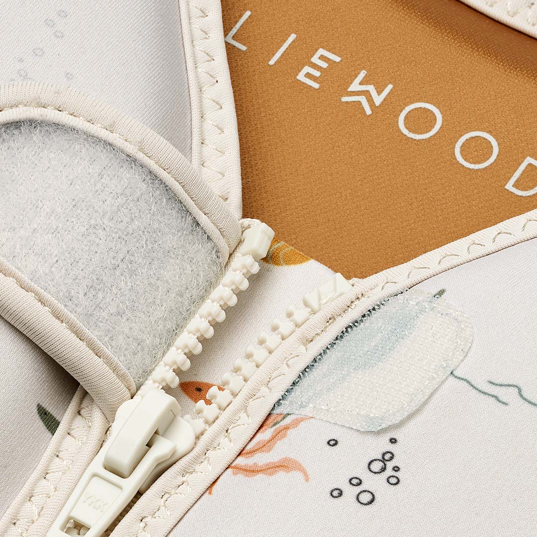 liewood zwemvest dove - sea creature - sandy - 11-15 kg | LW19588 | 5