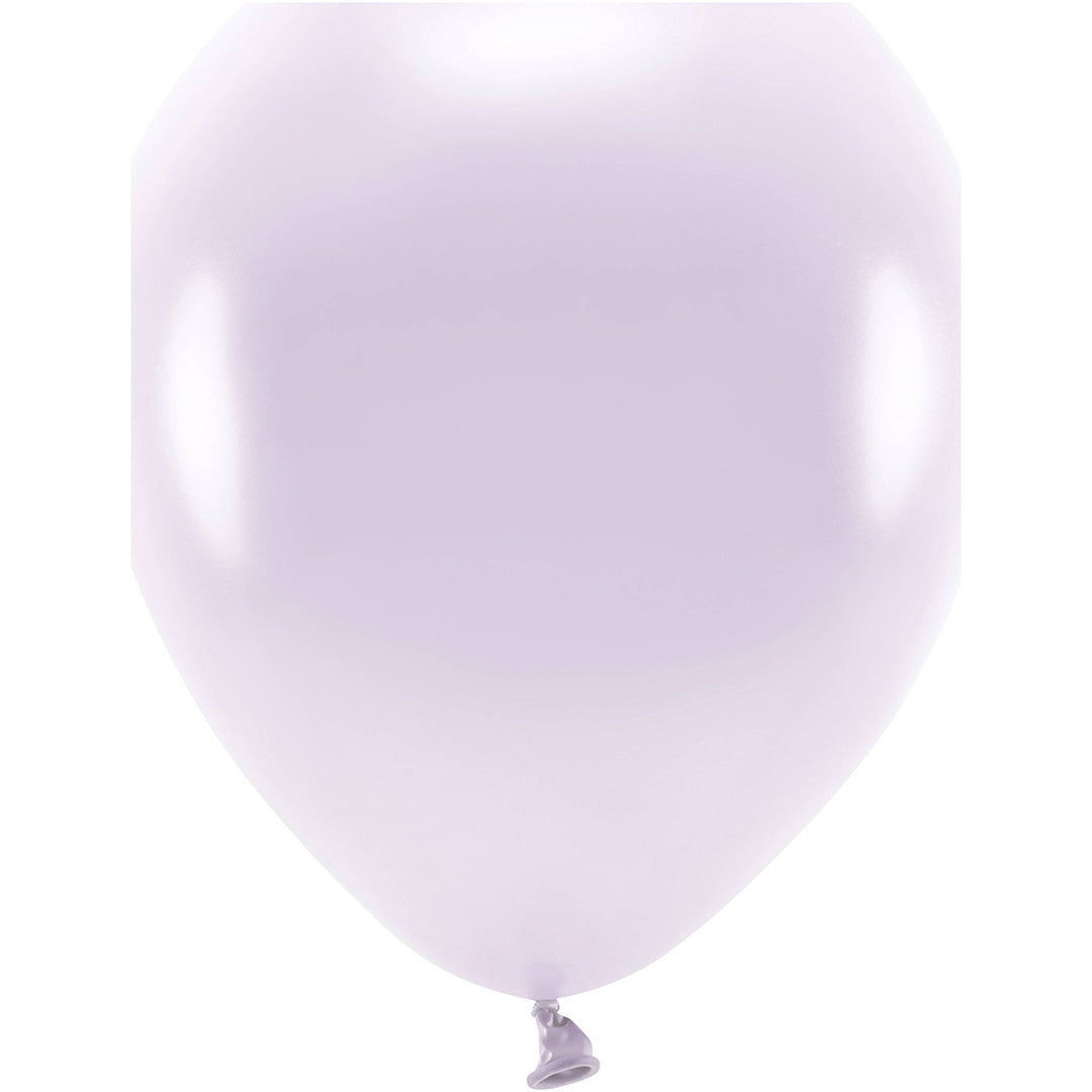 partydeco ballonnen metallic - lila - 30 cm - 10st | ECO30M-004-10 | 1