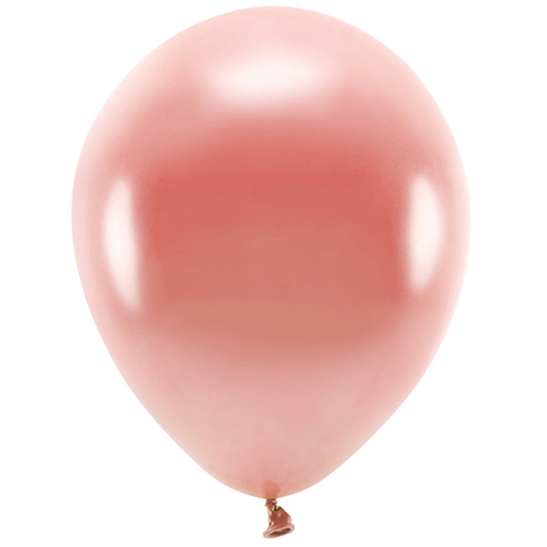 partydeco ballonnen metallic - goud - 30 cm - 10st | ECO30M-019R | 